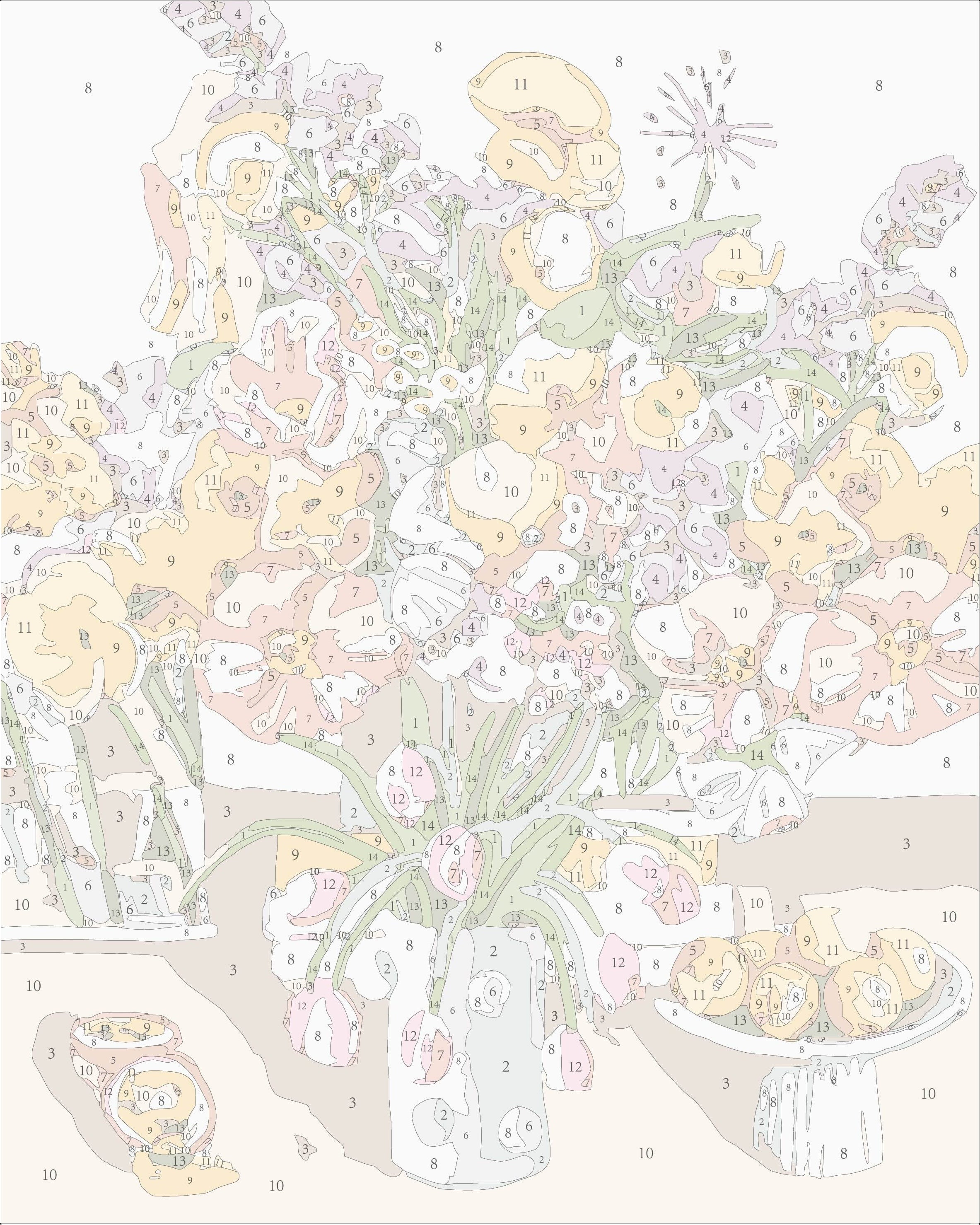 Paint Like Frida Birthday Flowers mini framed paint by numbers canvas photo