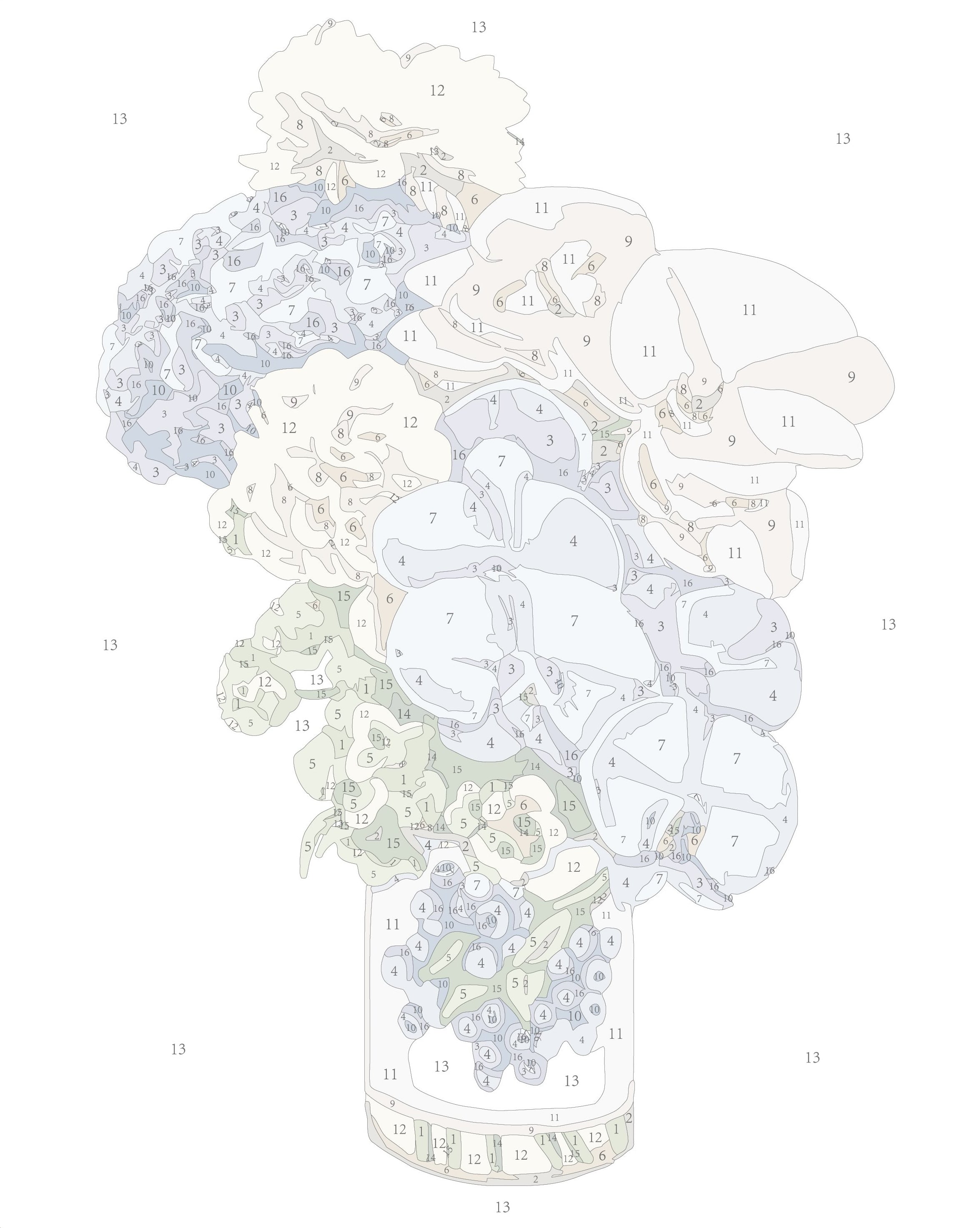 Paint Like Frida Blueberry Jam mini framed paint by numbers canvas photo