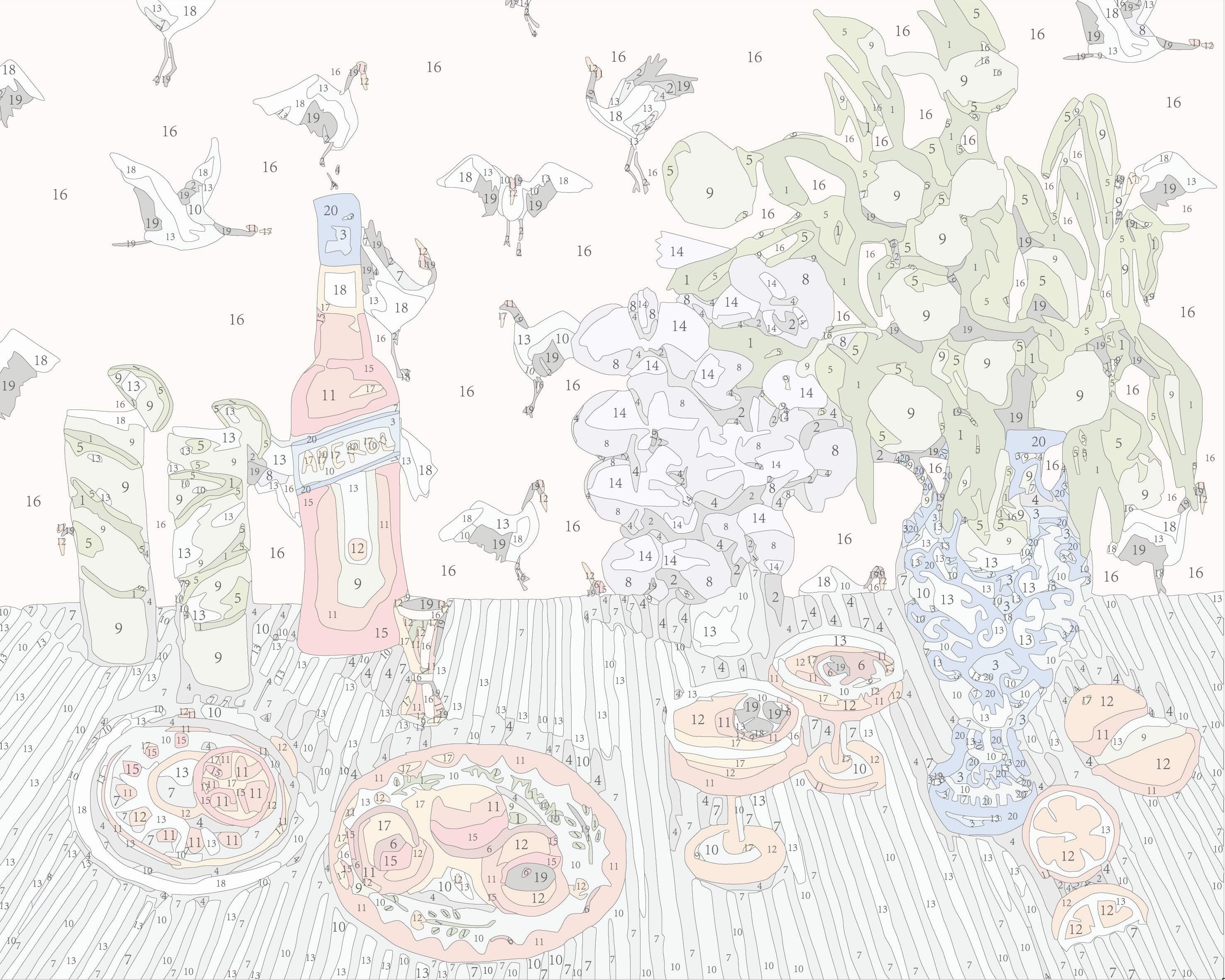 Paint Like Frida Girl Dinner mini framed paint by numbers canvas photo