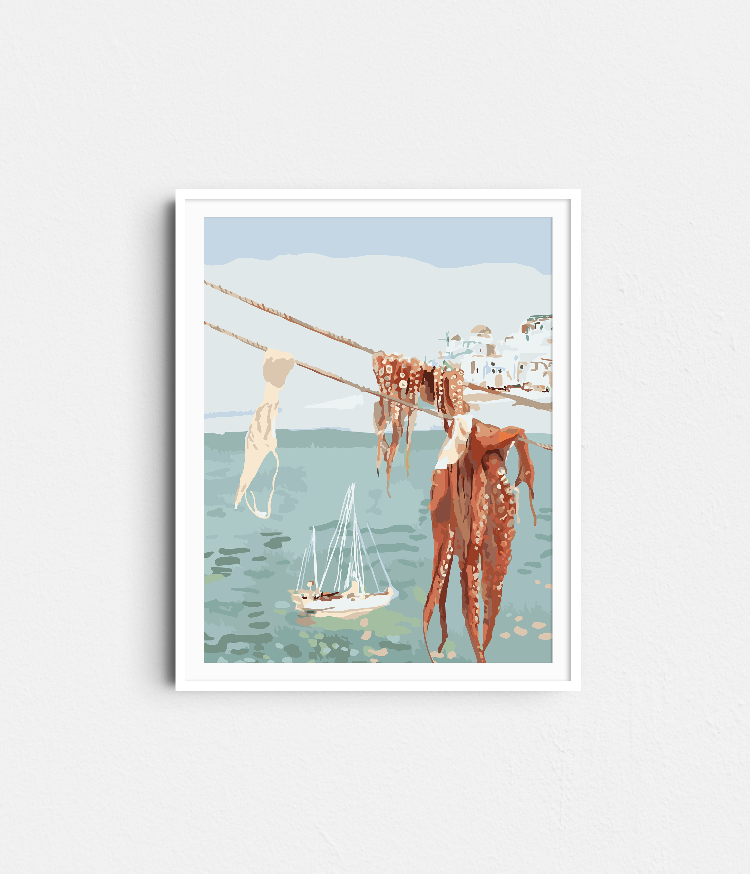 All-in-one Paint by Numbers kit featuring a high-quality canvas, vibrant paint pots, and easy-to-follow numbered sections.