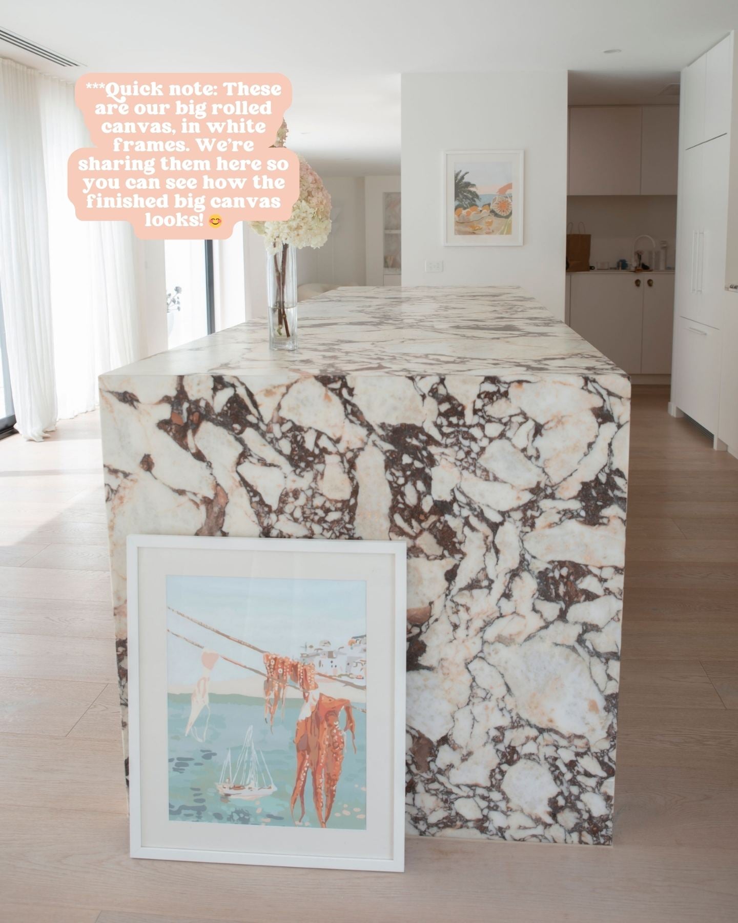 Paint Like Frida Laundry Big Rolled Kit in a white frame