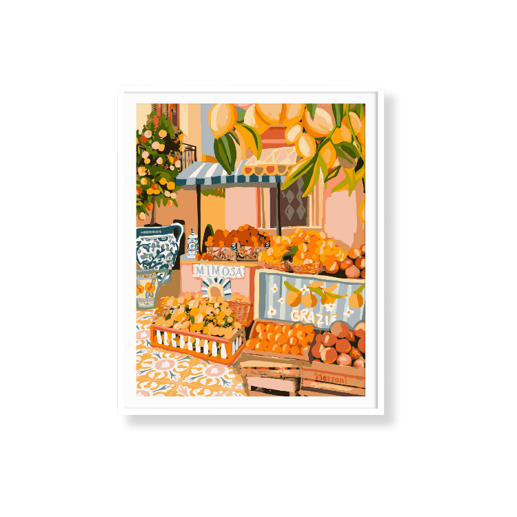 Paint Like Frida - Palermo Big Rolled Paint by Numbers Kit - Size 15.7 x 19.6 inches Big Rolled Canvas