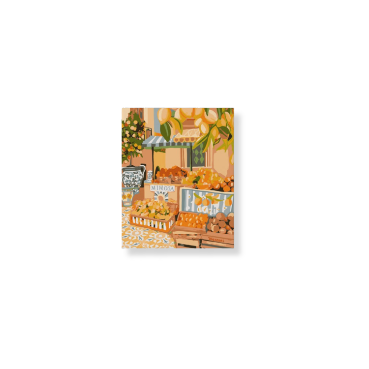 Paint Like Frida - Palermo Mini Framed Paint by Numbers Kit - Size 7.8 x 9.8 inches Mini Framed Canvas