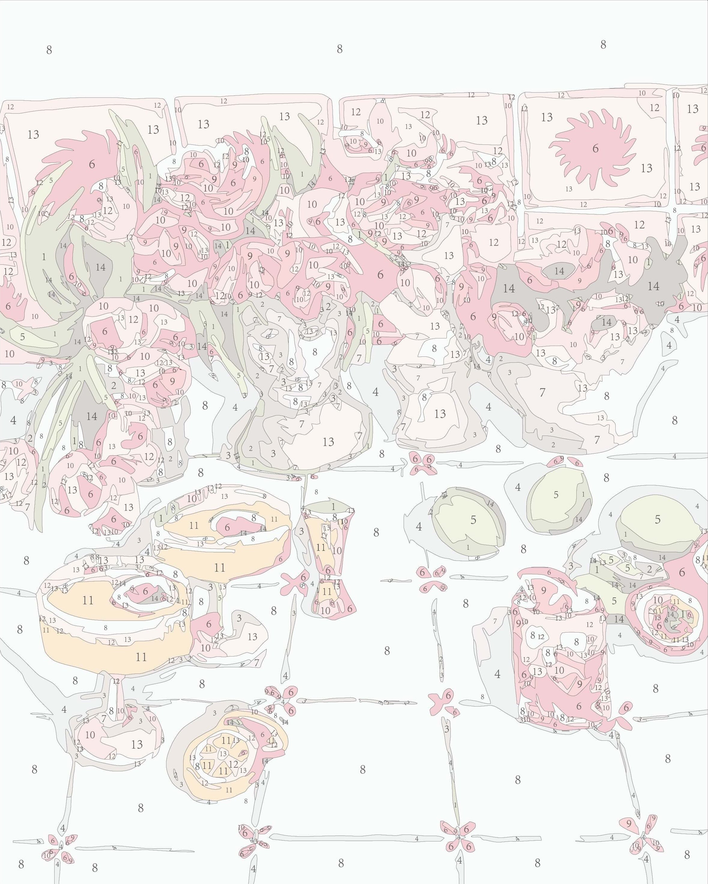 Paint Like Frida Summer Fridays mini framed paint by numbers canvas photo