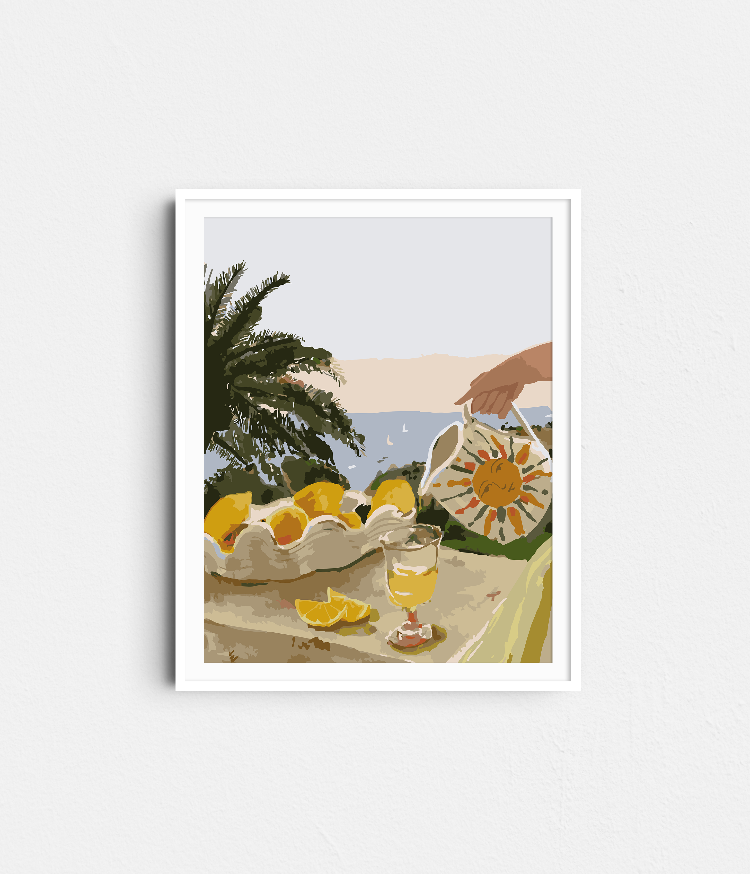 "Vibrant acrylic painting completed from a Paint by Numbers set, featuring smooth brushstrokes and perfect colour matching.