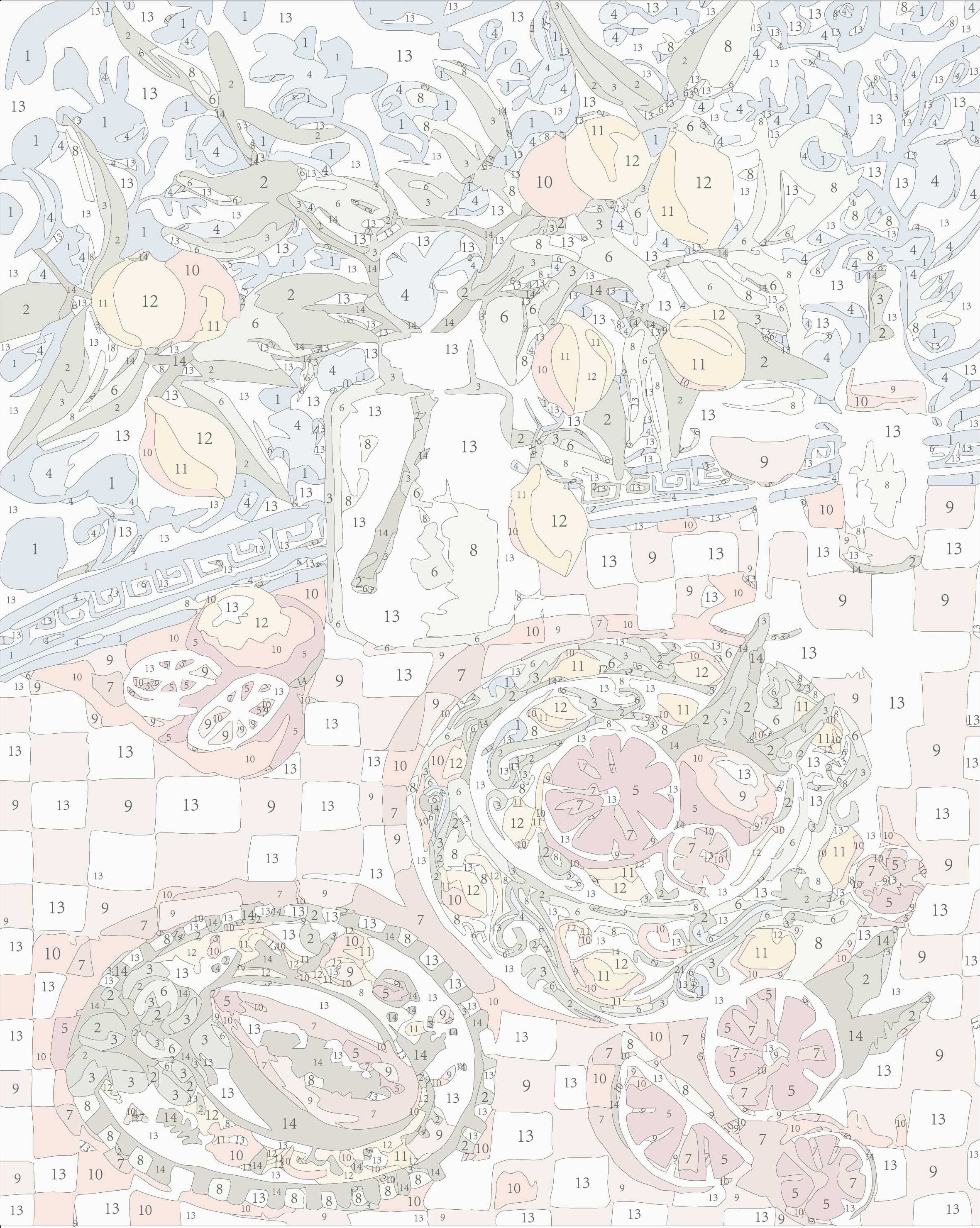 Paint Like Frida Sunday Squeeze mini framed paint by numbers canvas photo