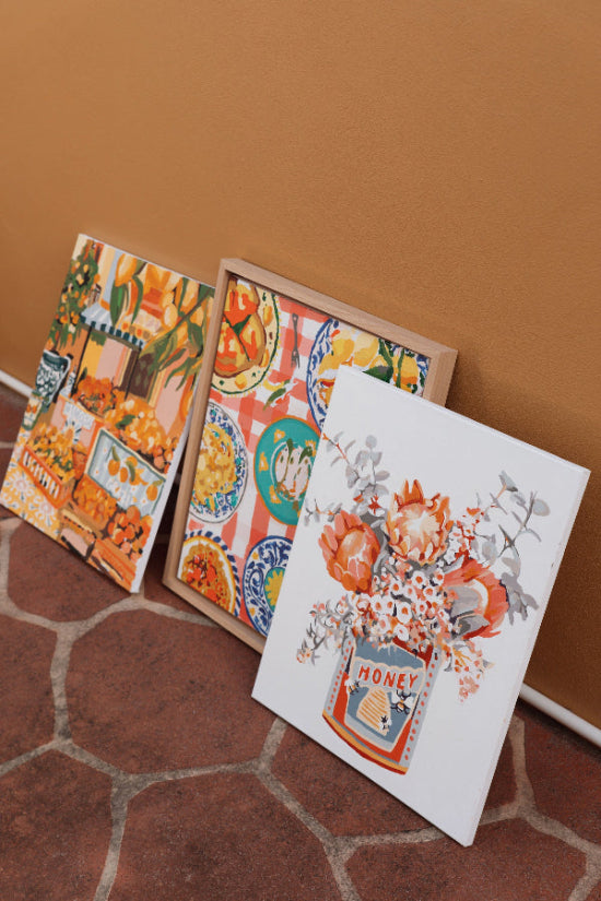 Big Framed Aussie Breakfast, Nonna's House and Palermo at Paint Like Frida