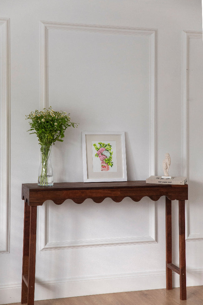 Paint Like Friday Strawberry Milk Mini Rolled in a white frame