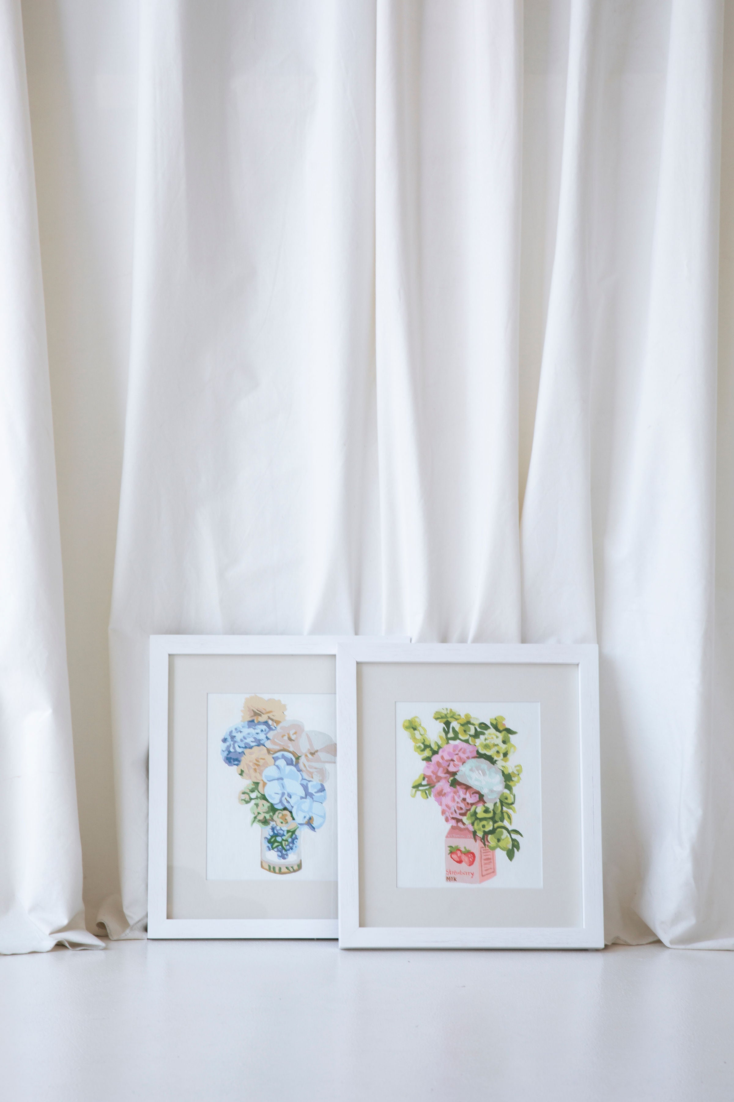 Paint Like Frida Blueberry Jam and Strawberry Milk canvas