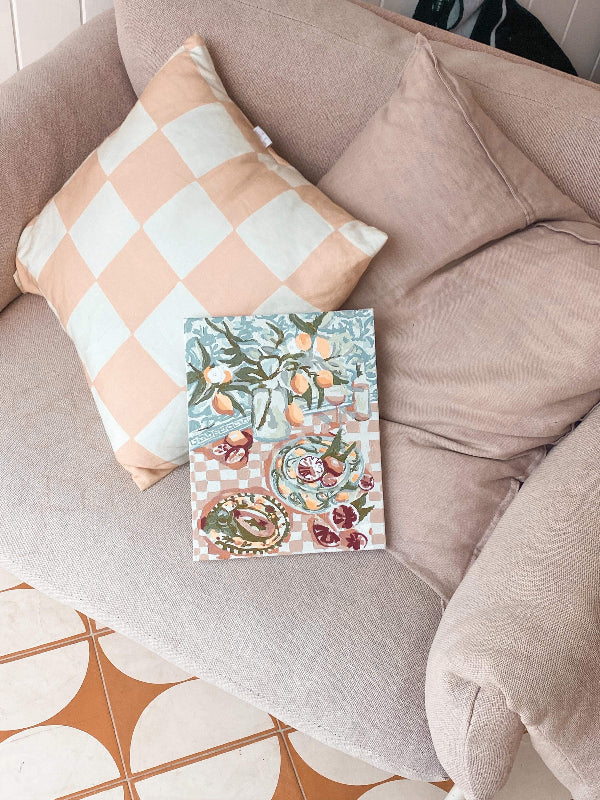 Completed Paint Like Frida Sunday Squeeze mini framed canvas