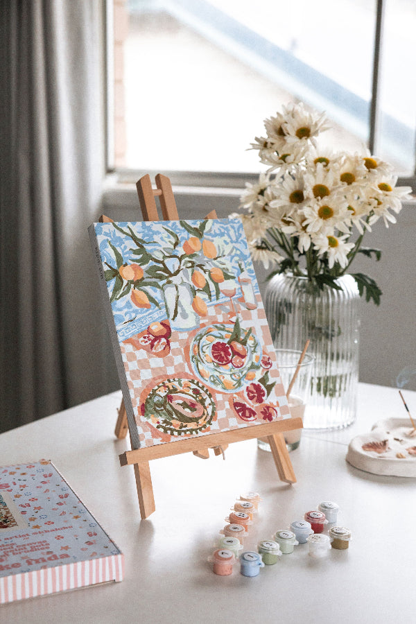 Small framed paint by numbers kit at Paint Like Frida