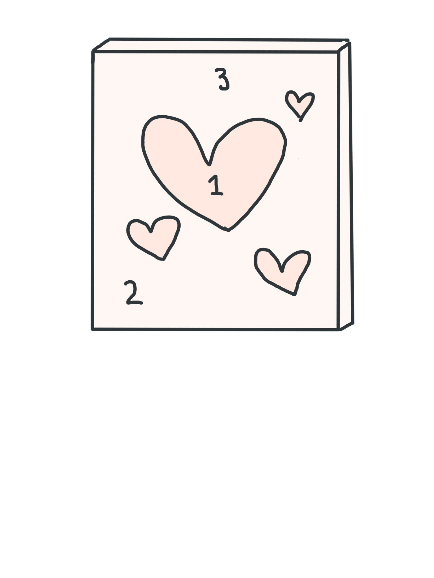 Numbered painting canvas icon