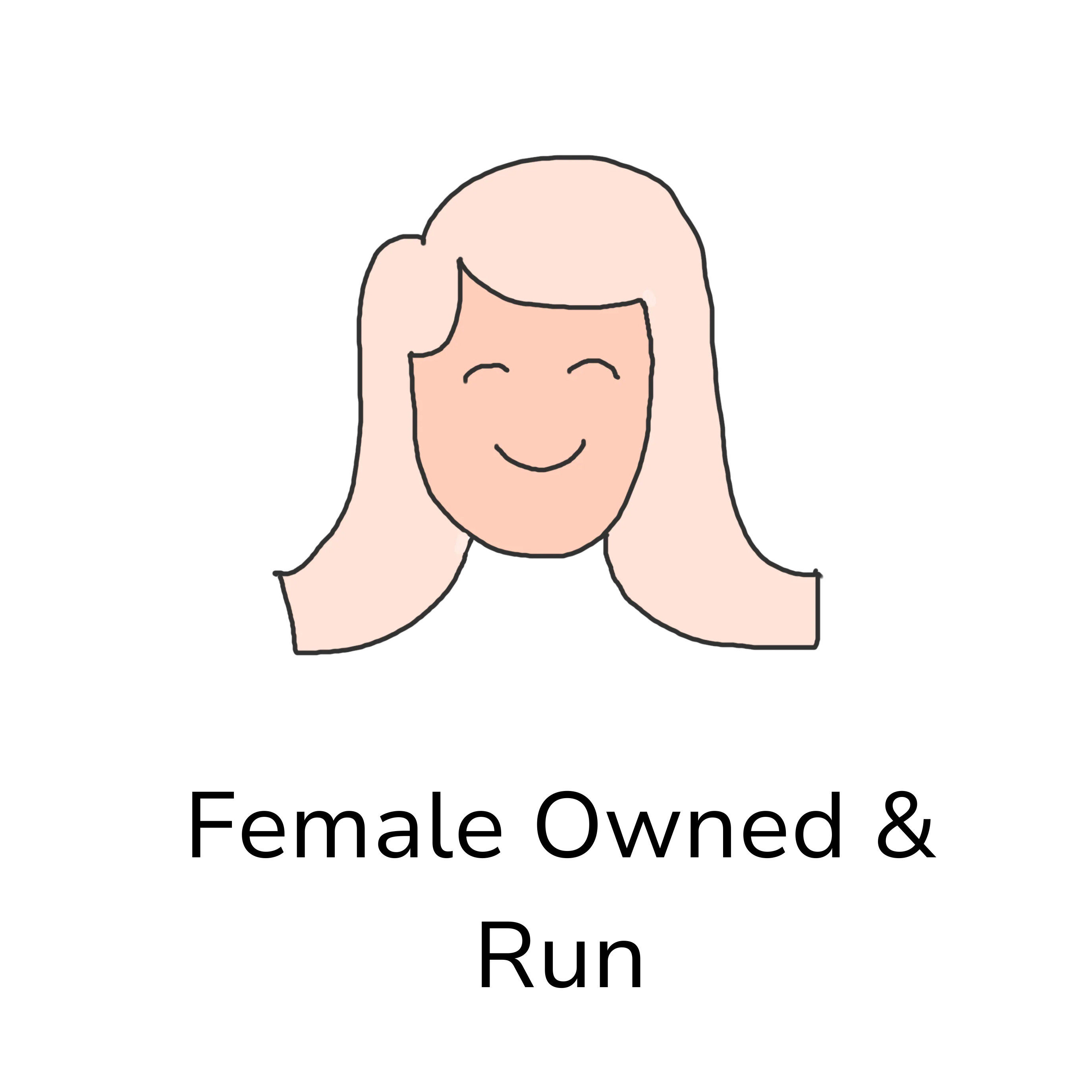 Female owned and run icon