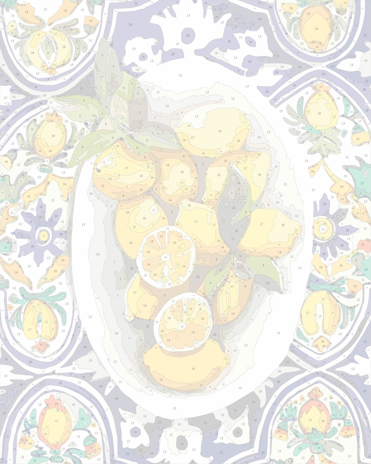 Paint Like Frida Amalfi Lemons Big Framed Canvas Photo