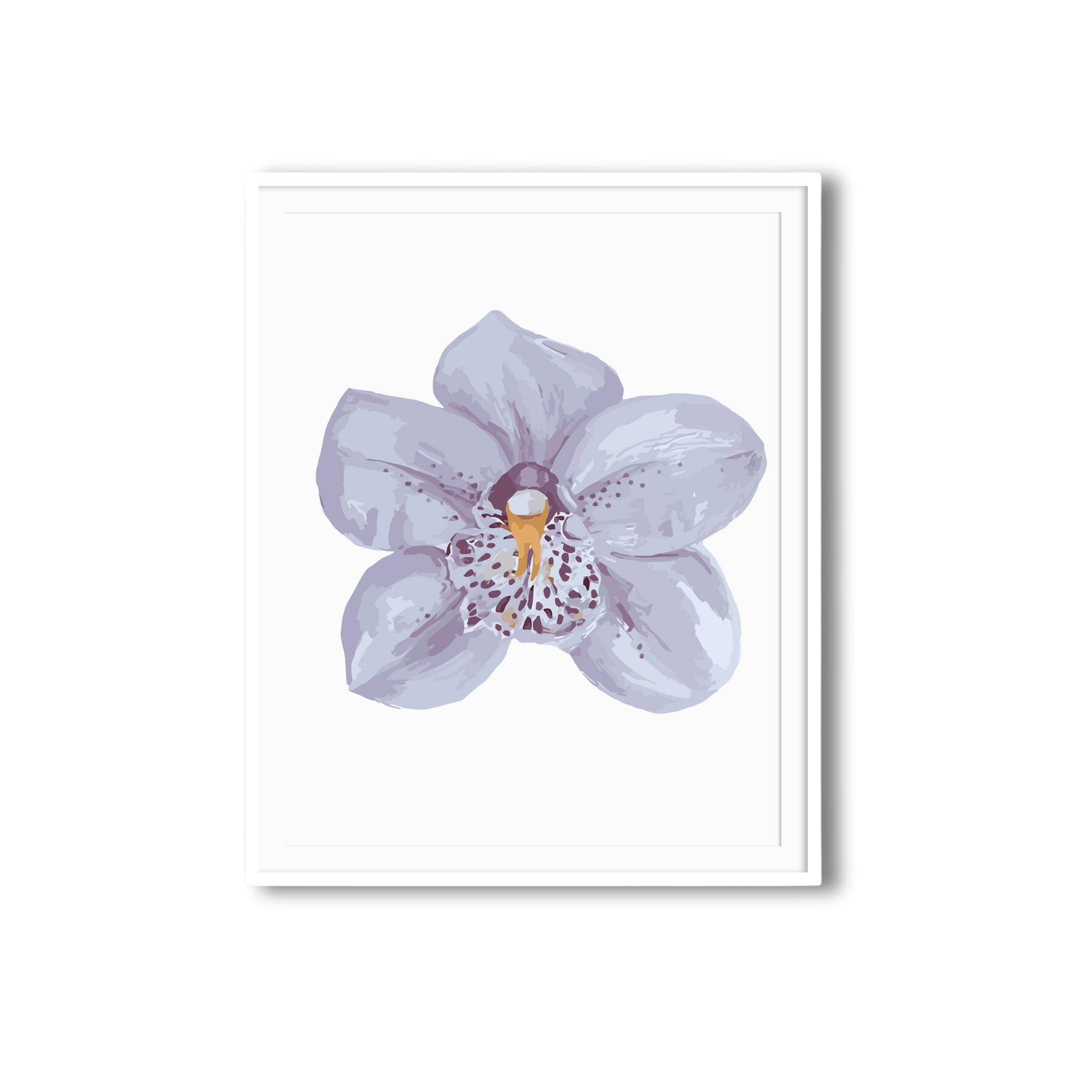 Paint Like Frida - Orchid I Big Rolled Paint by Numbers Kit - Size 15.7 x 19.6 inches Big Rolled Canvas