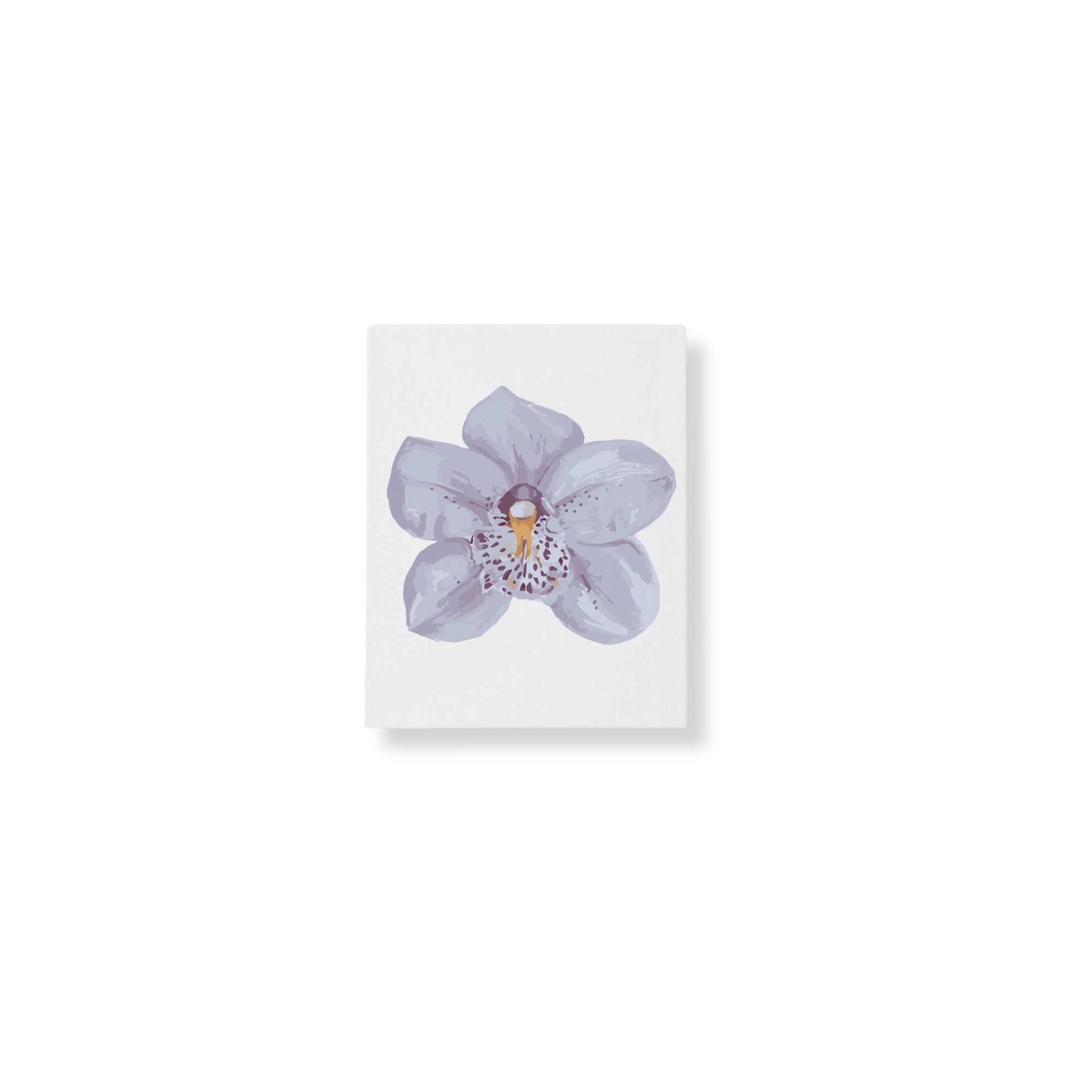 Paint Like Frida - Orchid I Mini Framed Paint by Numbers Kit - Size 7.8 x 9.8 inches Mini Framed Canvas