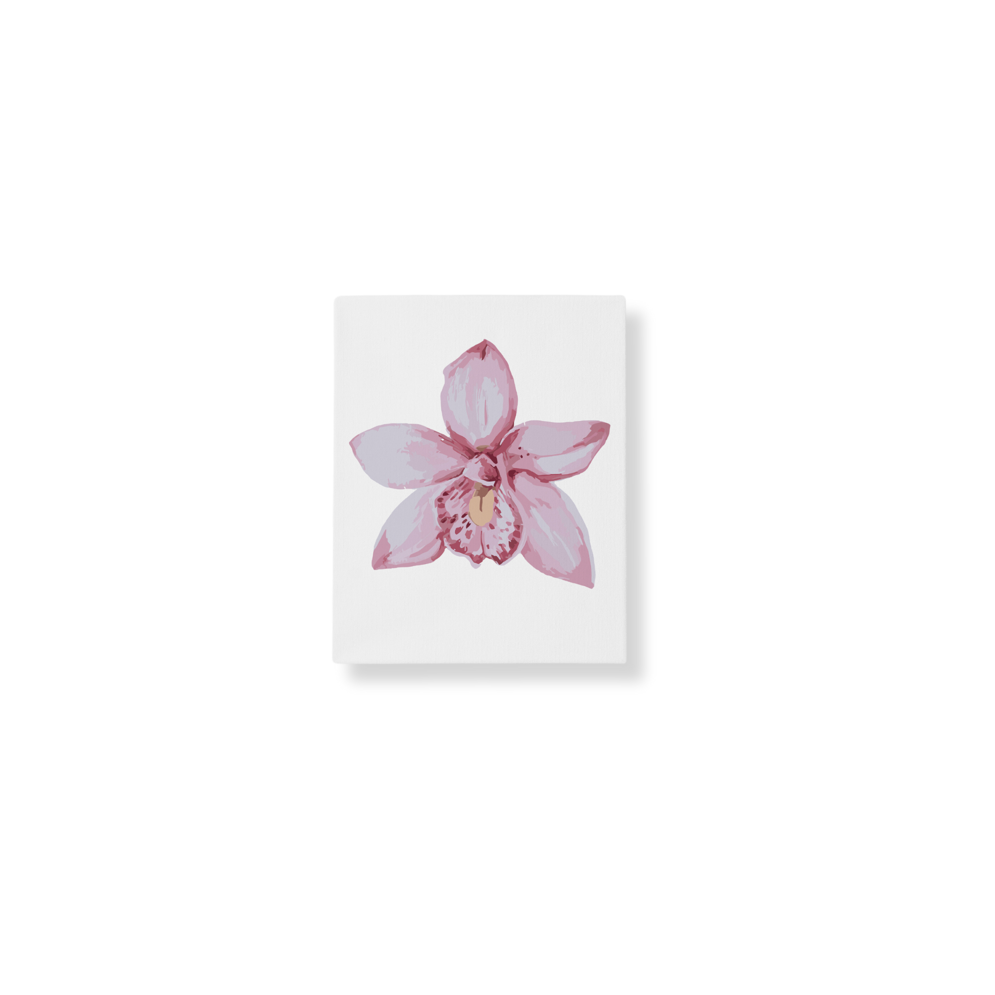 Paint Like Frida - Orchid II Mini Framed Paint by Numbers Kit - Size 7.8 x 9.8 inches Mini Framed Canvas