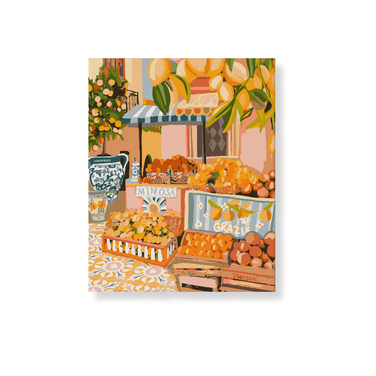 Paint Like Frida - Palermo Big Framed Paint by Numbers Kit - Size 15.7 x 19.6 inches Big Framed Canvas