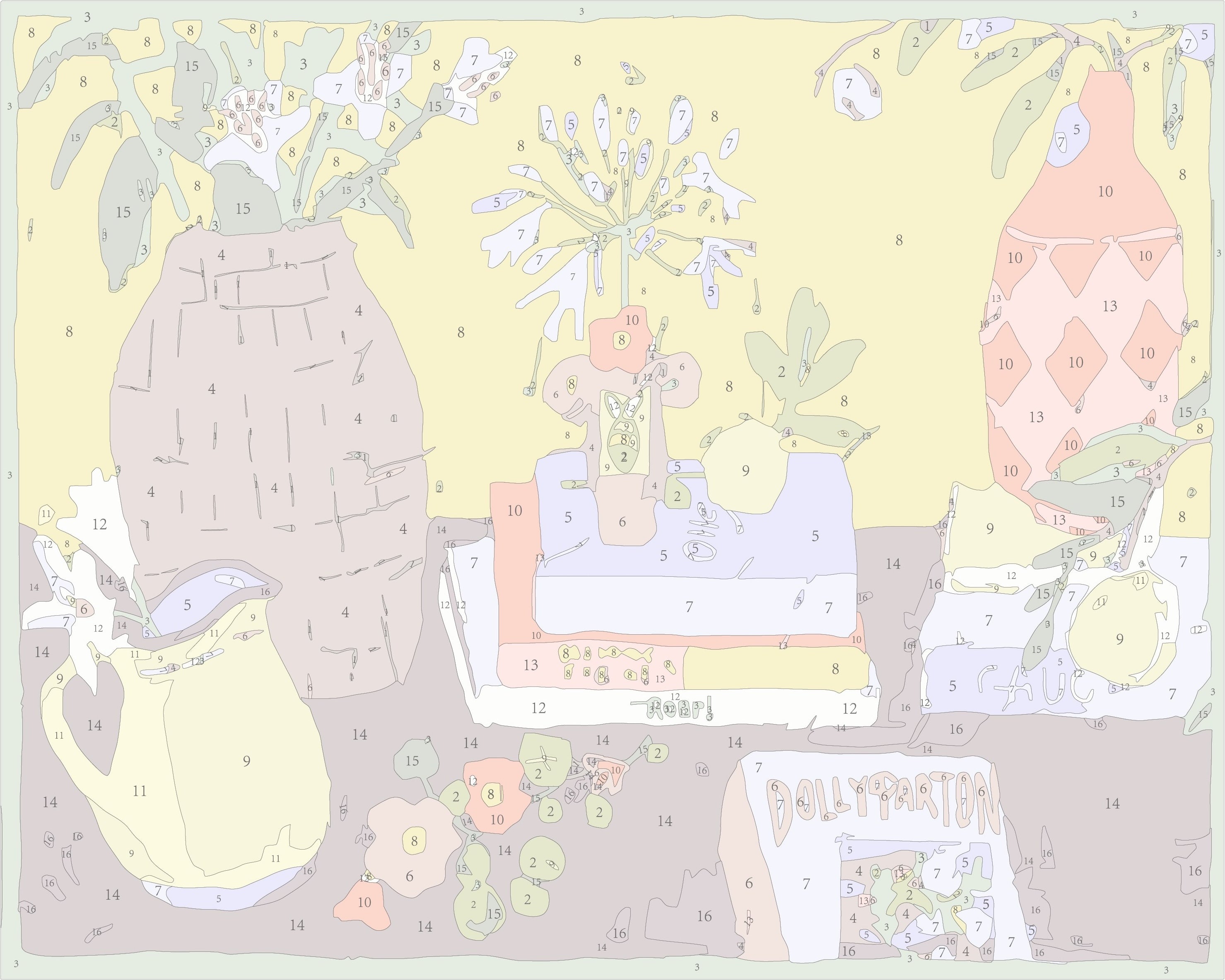 Paint Like Frida Picked from the Lemon Tree mini rolled paint by numbers canvas photo