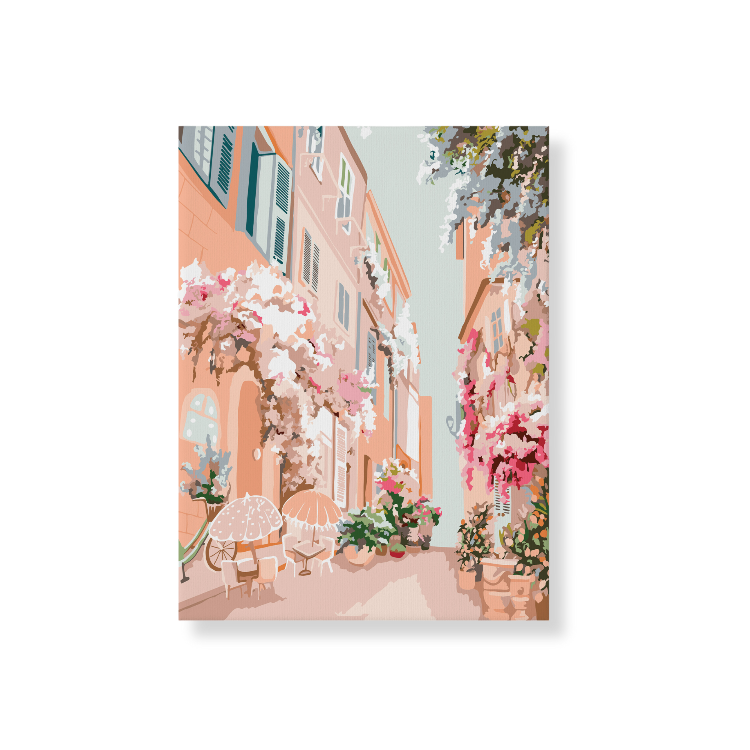 Paint Like Frida - Route des Fleurs Big Framed Paint by Numbers Kit - Size 15.7 x 19.6 inches Big Framed Canvas
