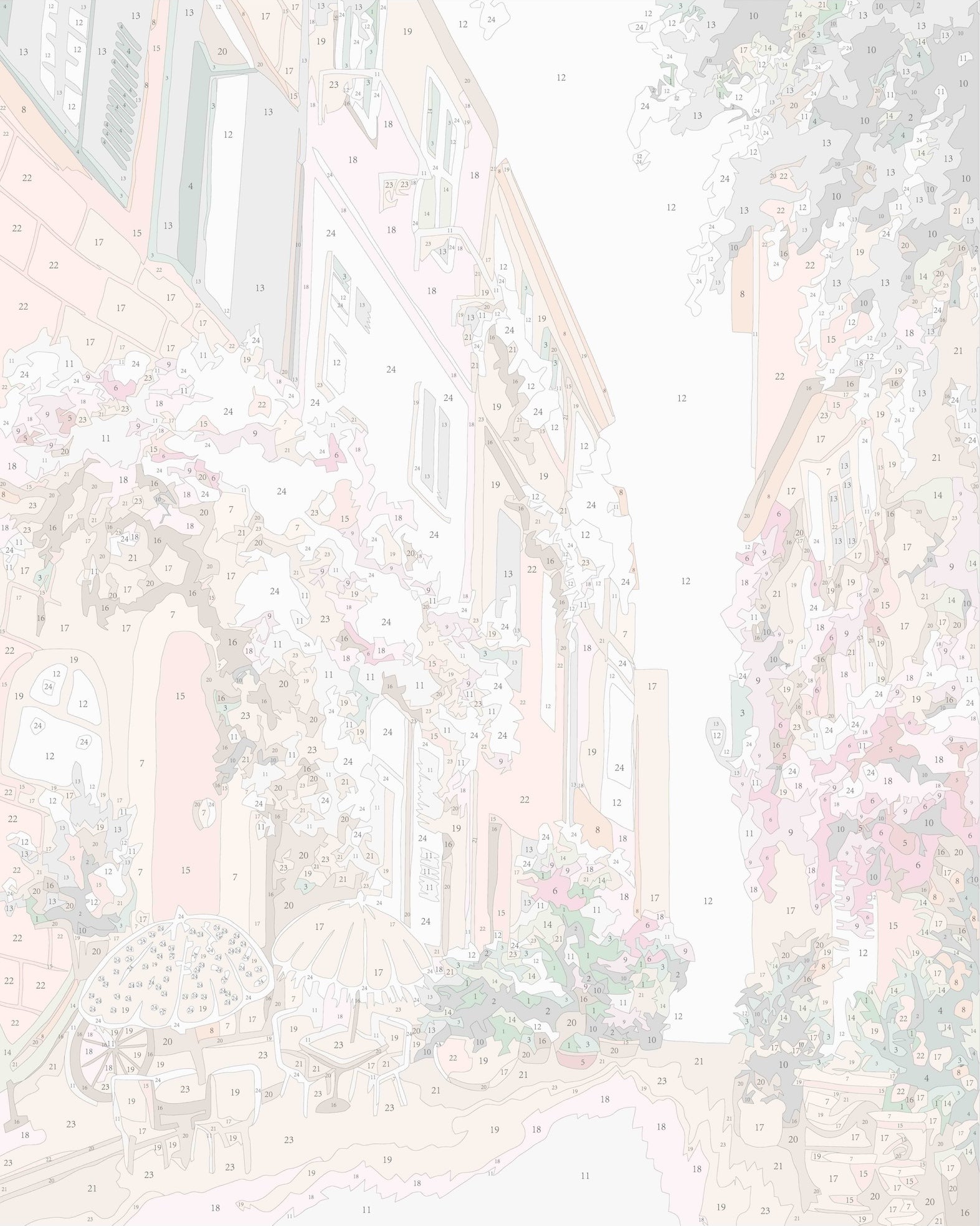 Paint Like Frida Route Des Fleurs big framed paint by numbers photo of the canvas