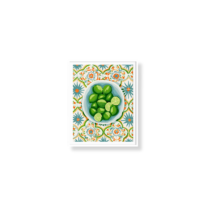 Paint Like Frida - Soda Lime Mini Rolled Paint by Numbers Kit - Size 7.8 x 9.8 inches Mini Rolled Canvas