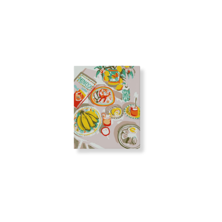 Paint Like Frida - The One with the Prawns Mini Framed Paint by Numbers Kit - Size 7.8 x 9.8 inches Mini Framed Canvas