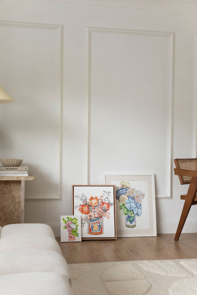 Paint Like Frida completed kits in frames