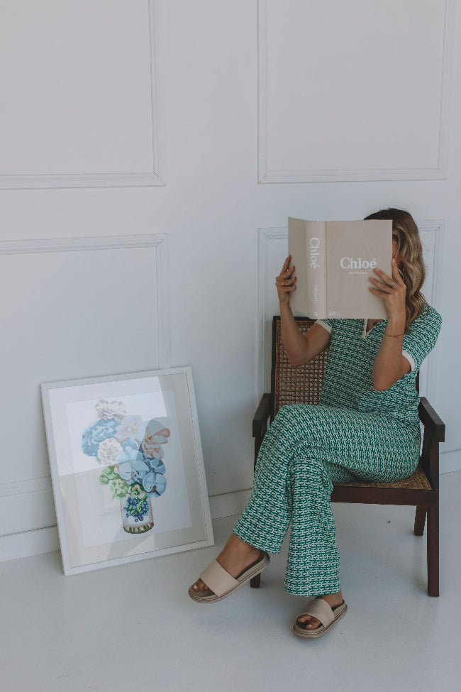Paint Like Frida Big Rolled Canvas in White Minimalist Frame