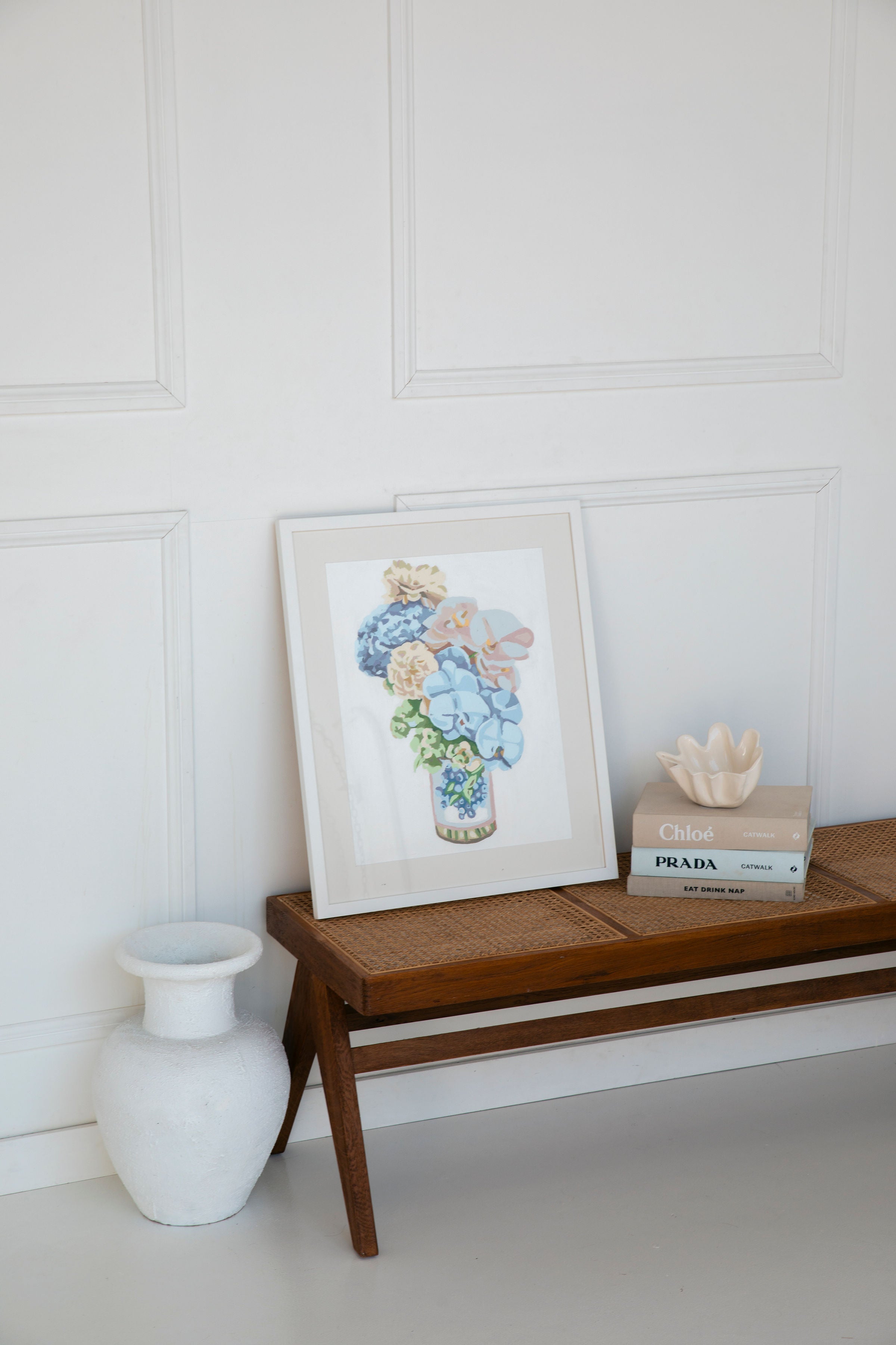 Framed Blueberry Jam paint by numbers canvas